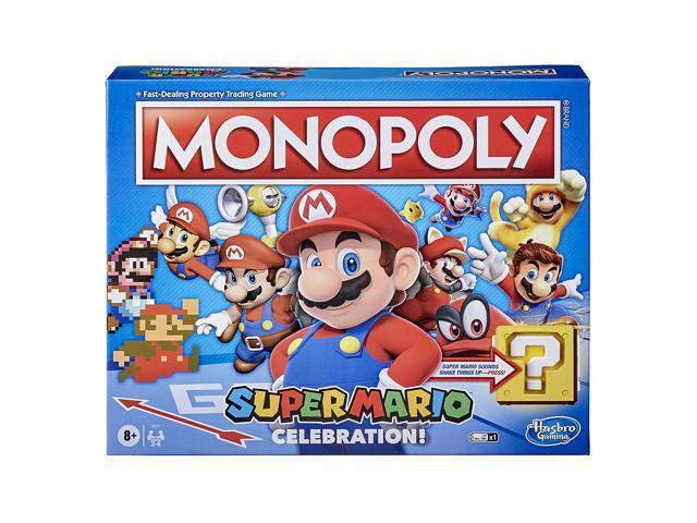 Monopoly Super Mario Celebration Edition Board Game for Super Mario Fans for Ages 8 and Up with Video Game Sound Effects
