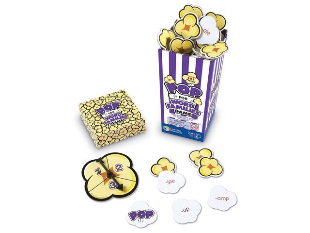 Learning Resources POP for Word Families Game Word Families Vocabulary and Rhyming For 2-4 players Ages 6+