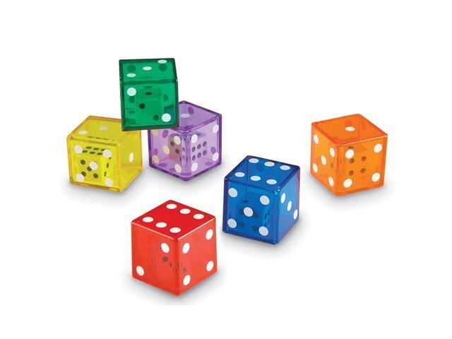 Learning Resources Jumbo Dice in Dice Set of 12Multi-color1-1/4 L x 1-1/4 W in