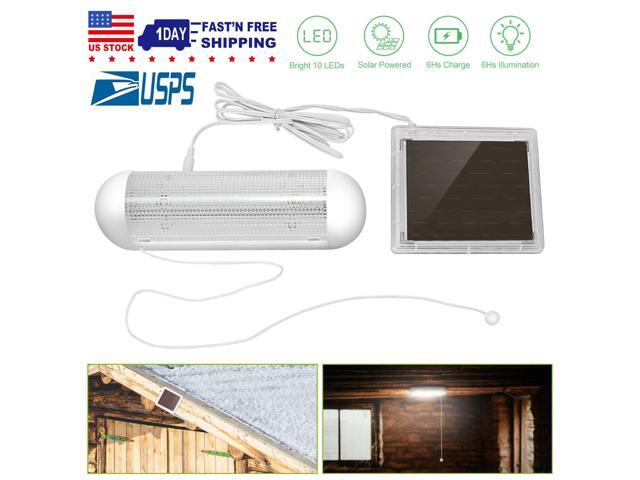 10 LED Solar Powered Garden Security Light Rechargeable Home Garden Shed Garage
