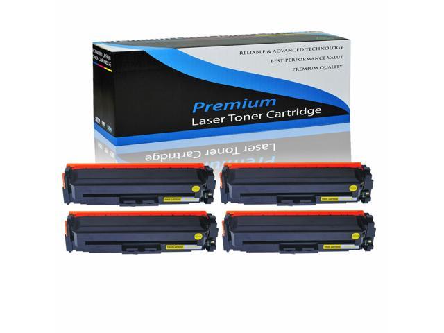 4 Pack Cf412x 410X Yellow Toner Cartridge Compatible For Hp Laserjet Pro M477fdw