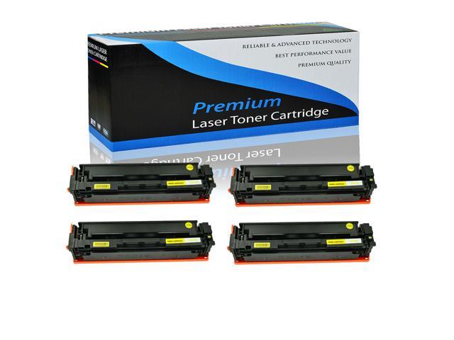 4 Pack Cf512a Yellow Toner Cartridge For Hp 204A Laserjet Pro Mfp M180n Mf181fw