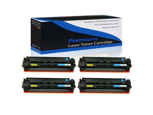 4 Pack Cf501a Cyan Toner For 202A Hp Laserjet Pro Mfp M281fdn M281dw M254dn