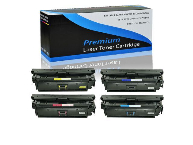 4Pk Cf360x-Cf363x Toner Bk/C/Y/M Set For Hp 508X Laserjet M552dn M553dn Mfp M577