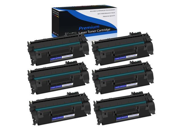 6Pk High Yield Ce505a 05A Toner Cartridge For Hp Laserjet P2030 P2035 Printer