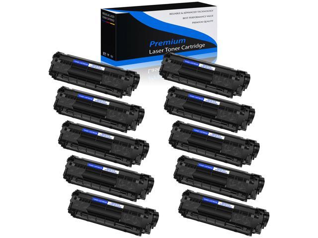 10 Pack Q2612a 12A Toner Cartridge For Hp Laserjet 1022 1022N 1022Nw 3052 3055