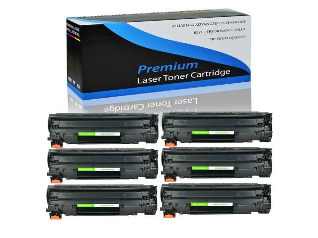 6 Pk Crg126 Black Toner Cartridge For Canon 126 Imageclass Lbp6230dw Lbp6230dn
