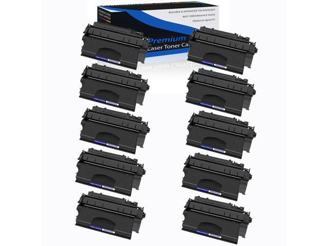 10Pk Ce505x 05X Toner Cartridge Compatible For Hp Laserjet P2055d P2055dn P2055x