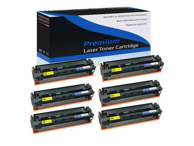 6PK Black Laser Toner Cartridge CF400A 201A For HP Color LaserJet Pro M252dw