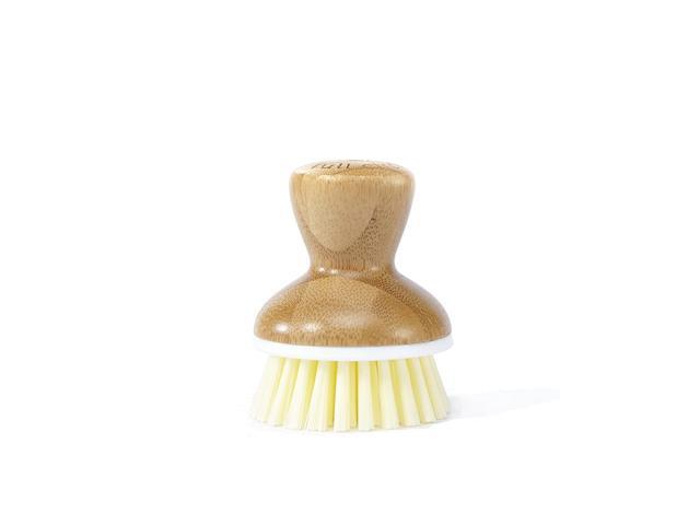 Full Circle Bubble Up Bamboo Dish Brush Wooden brown