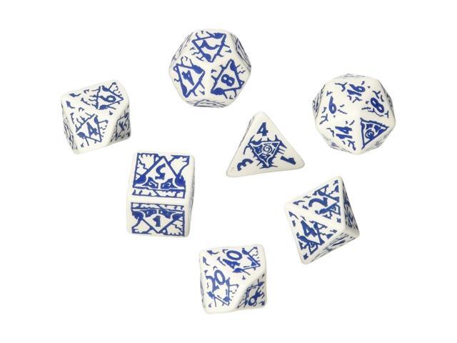 Q WORKSHOP Pathfinder Reign of Winter Rpg Ornamented Dice Set 7 Polyhedral Pieces
