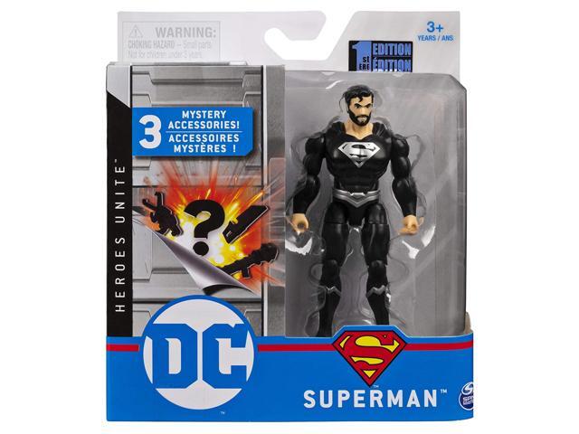 DC Heroes Unite 2020 Black Costume Superman 4-inch Action Figure by Spin Master