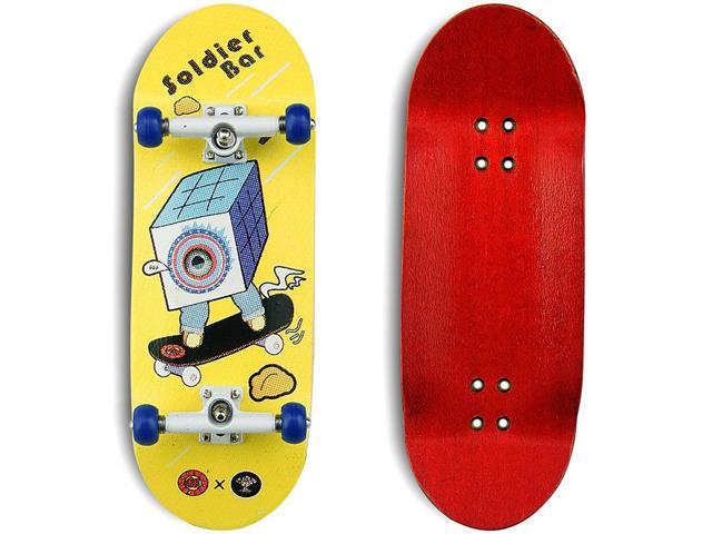 SOLDIER BAR Soldierbar 90 Maple Wooden Fingerboards (Deck Truck Wheel a Set) Magic Cube
