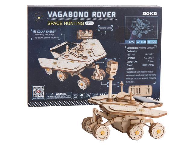 ROKR 3D Wooden Puzzle Solar Power Toy STEM Project (Vagabond Rover)
