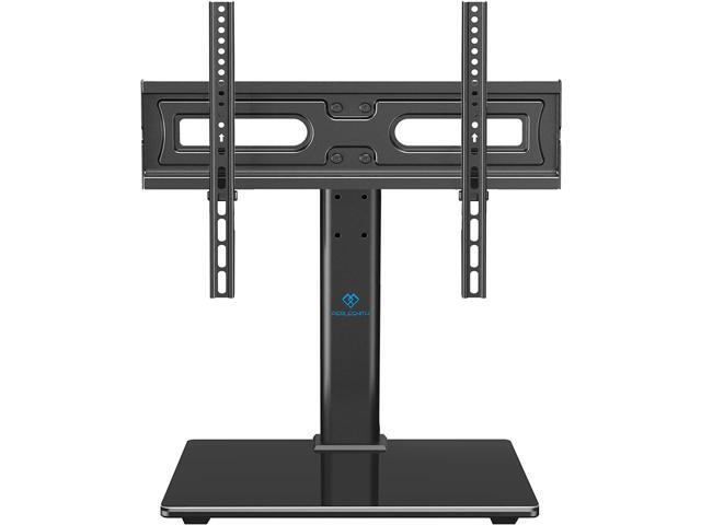 PERLESMITH Universal TV Stand Table Top TV Base for 32 to 55 inch LCD LED OLED 4K Plasma Flat Screen TVs - Height Adjustable TV Mount Stand with