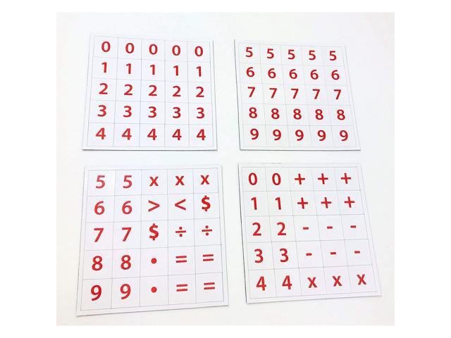 Dowling Magnets Magnetic Numerals (88 inch in diameter) Set of 100