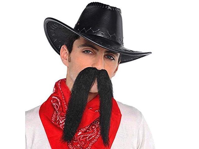 Amscan 840905 Black Cowboy Moustache Costume Accessory 1 Piece
