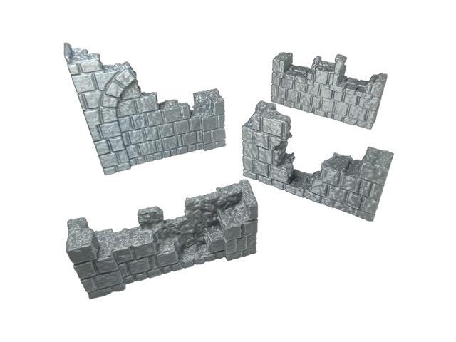 Wall Ruins Set 1 - 28mm Fantasy Gaming Terrain
