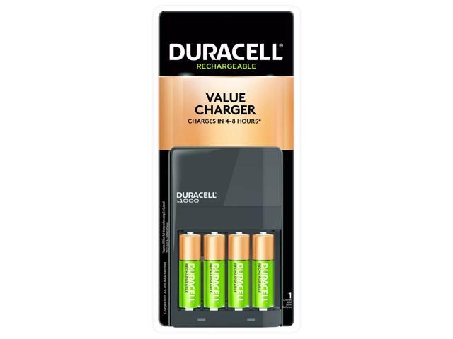 Best Buy: Duracell Battery Charger with 4 Rechargeable AA NiMH Batteries  CEF14NC