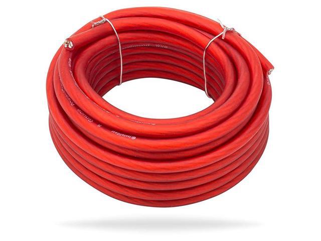 8 Gauge Red 25ft Power/Ground Wire True Spec and Soft Touch Cable
