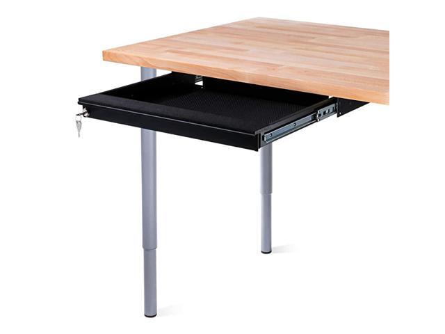 Under Desk Laptop Drawer Lockable for 17 Laptops Premium Sliding Security Drawers