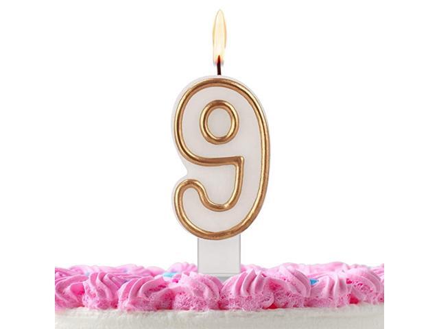 Birthday Candles Gold White Birthday Candles Numbers for Birthday Cakes Birthday Numbers Candles for ChristmasBirthdayWeddingReunionTheme Part 9