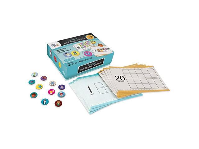 Ten Frame Math Counters For Kids Math Ages 57 Math Games For Counting And Sorting Toys Homeschool Supplies 288 Counters amp 10 DoubleSided Cards