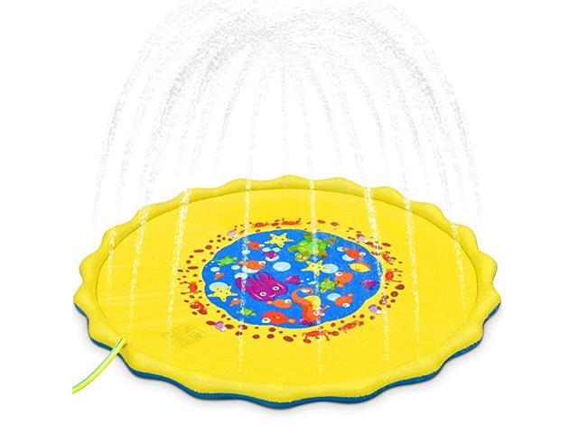 68quot Outdoor Sprinkle Splash Water Play Mat Water Pad and Wading Pool for Learning Childrens Sprinkler Pool Inflatable Water Toys for Kids