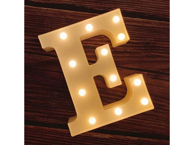 LED Marquee Letter Lights 26 Alphabet Light Up Marquee Number Letters Sign for Wedding Birthday Party Battery Powered Christmas Lamp Night Light