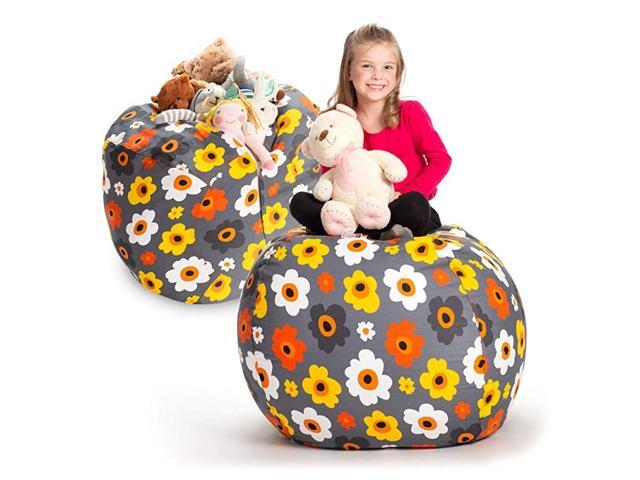 Stuffed Animal Storage Bean Bag Chair Extra Large Stuff n Sit Organization for Kids Toy Storage Available in a Variety of Sizes and Colors 38quot