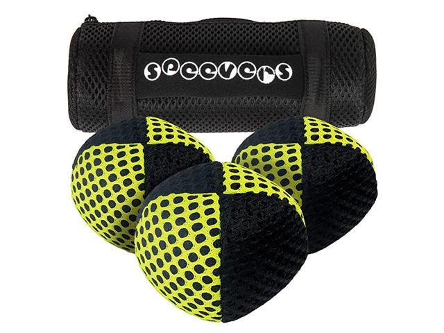 Weighted Juggling Balls for Fitness Set of 3 Power XBalls with Carry Pouch Fun Indoor Home Workout Aids for Weight Loss and Training Best Exercise