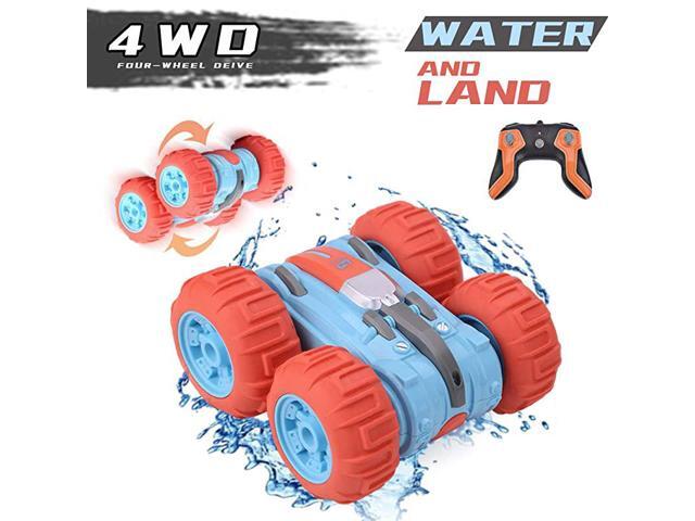 Waterproof Remote Control Car Amphibious Stunt Toy Tumbling and Rotation