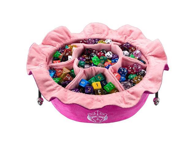 Immense Dice Bags with Pockets Pink Capacity 150+ Dice Great for Dice Hoarders Patented Design