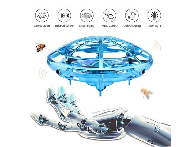 Hand Operated Drone Flying Toys for Kids Mini UFO Drone with 2 Speed Great Flying Drone Gift for BoysGirls Flying Ball Drone Easy Indoor Outdoor