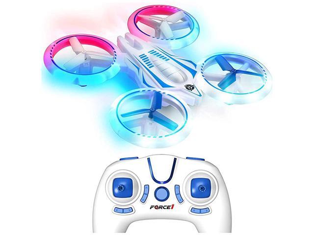 UFO 3000 LED Mini Drones for Kids Small RC Drones for Beginners Mini Quadcopter w 2 Drone Batteries and Remote Control