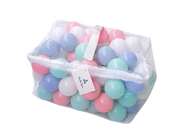 Soft Pit Balls ChemicalFree Crush Proof Plastic Ocean Ball BPA Free with No Smell Safe for Toddler Ball Pit Kiddie Pool Indoor Baby Playpen Pack of