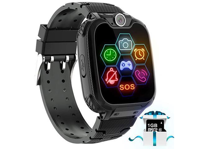 Game Smart Watch Phone 154 Touch Screen Game Smartwatches with 1GB Micro SD Card Call SOS Camera 7 Games Alarm Clock Music Player Record for