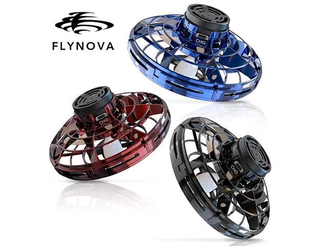 FlyNova Flying Spinner 2020 Upgraded Hand Operated Drones for Kids or Adults UFO Flying Toy with 360° Rotating and Shinning LED Lights 3pcs