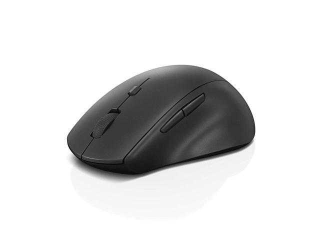 Lenovo 600 Wireless Media Mouse 3 Adjustable DPI Levels 2-Speed Scroll Wheel Volume Buttons Ergonomic Design Red Optical Sensor 12-Month