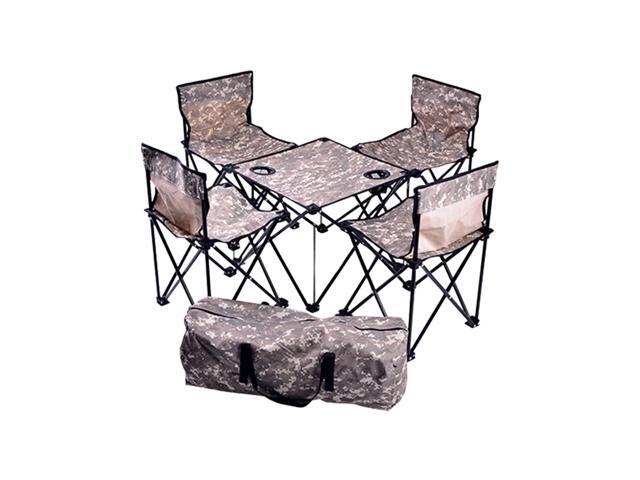3Pcs/5Pcs Outdoor Portable Folding Table Chair with Storage Bag