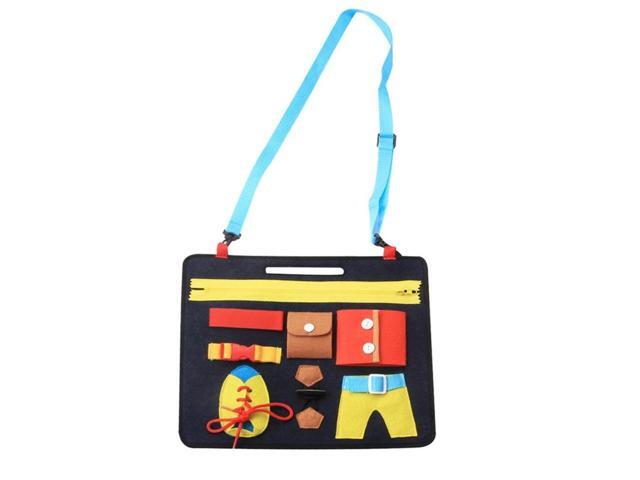 Baby Toy Felt Board Children Preschool Education Basic Skills Learning Toy Learn To Wear Clothes Buckle Educational Toy 1-5 Years Old