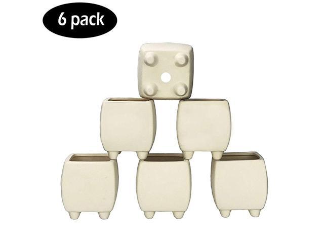 Succulent PotsPainting DIY Plants Pots33 inch Planter Pots for Age 4+Flower Pots IndoorampOutdoor Ceramic Plants Pots for Cactus with Drain