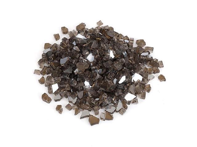 10Pound 14 inch Fire Glass for Fireplace Fire Pit Caribbean Blue Reflective