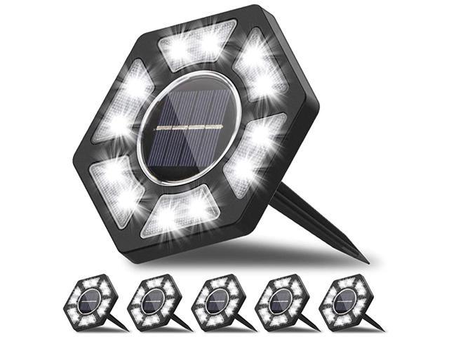 Solar Ground Lights LED Garden Lights Solar Powered Patio Outdoor Lights Waterproof Inground Landscape Lighting for Yard Lawn Deck Pathway Walkway