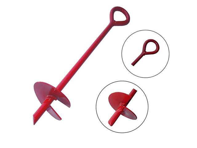 15 Inch Auger Earth Anchor 3 Inch W Helix 12mm Rod Guying Tents Fencing Canopies for Garden Beach Picnic CampingPack of 1