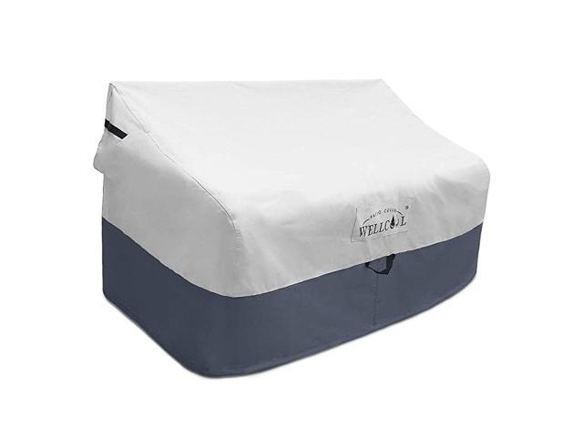 Patio Loveseat Cover 100 Waterproof Heavy Duty Outdoor Sofa Bench Cover Patio Lawn Furniture Covers with Air Vent and Handles 58 W x 34 D x 31 H