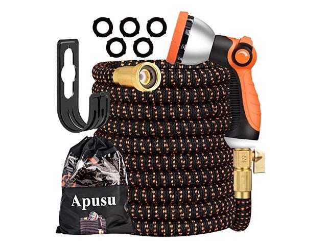 Expandable Garden Hose 50FTGarden Water Hose with 10 Function Nozzle Zinc AlloyDurable 3750D and 4Layers Latex Lightweight Flexible Water Hose