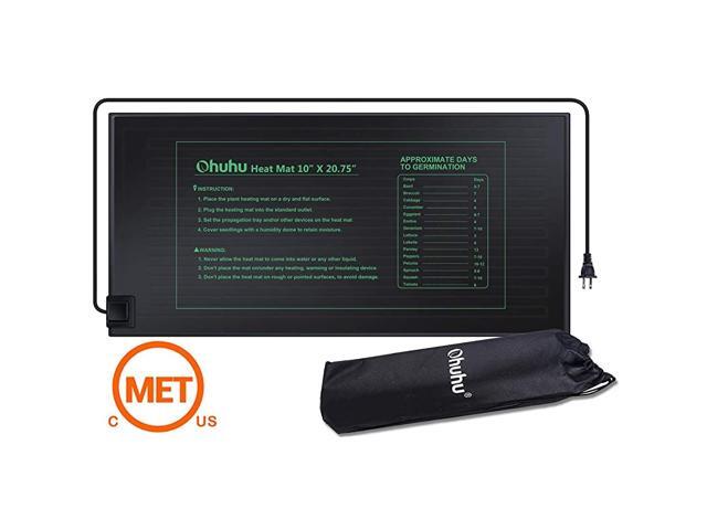 Seedling Heat Mat 20quot x 2075quot Large IP67 Waterproof Plant Heating Mat MET Standard 18W Hydroponic Heat Pad for Indoor Seedling and