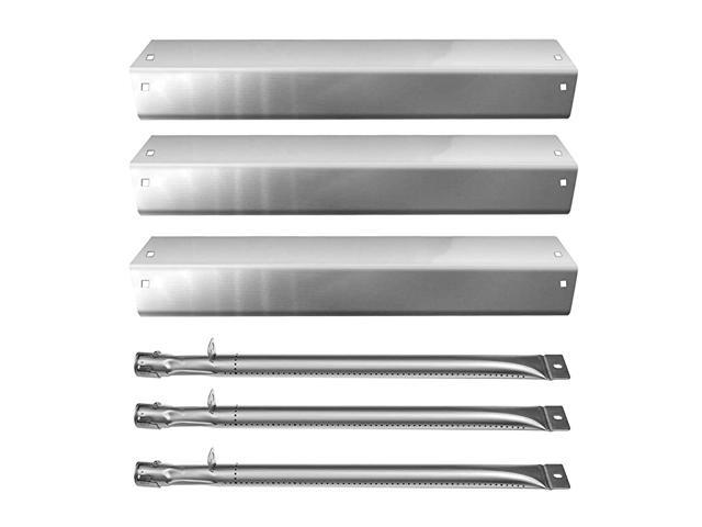 Repair Kit Stainless Steel Heat Plate Tent and Burner Pipe Gas Grill Replacement Parts for CharGriller 5050 5060 Duo Gas Charcoal 3001 3008 3030