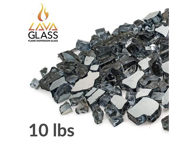 50698 LavaGlass Classic Cut Fire Pit Dispersion Glass Moonstone Eclipse